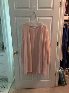 J. Jill Pink Sleeveless Dress (3x) and Open front sweater (4x). SELLING AS SET